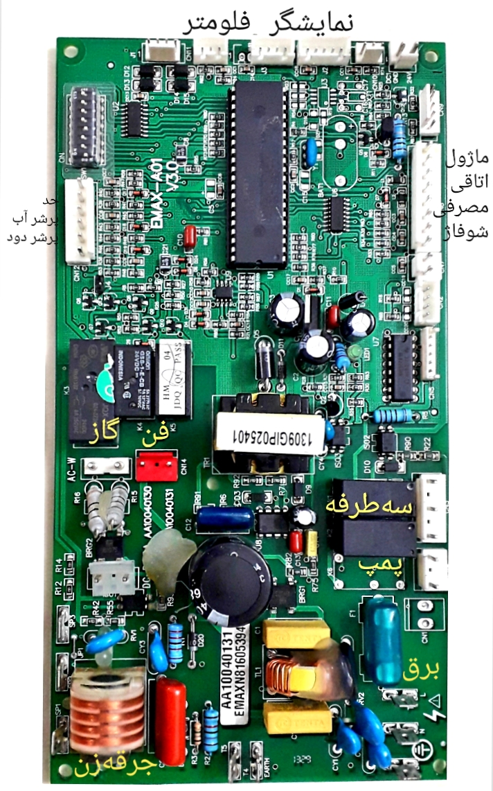 نقشه برد پکیج گلدیران 